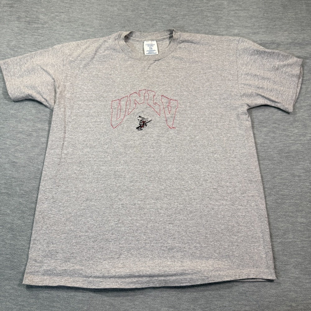 College Ware Shirts Men XL Gray UNLV Rebels NCAA‎ Football Graphic Vintage Tee